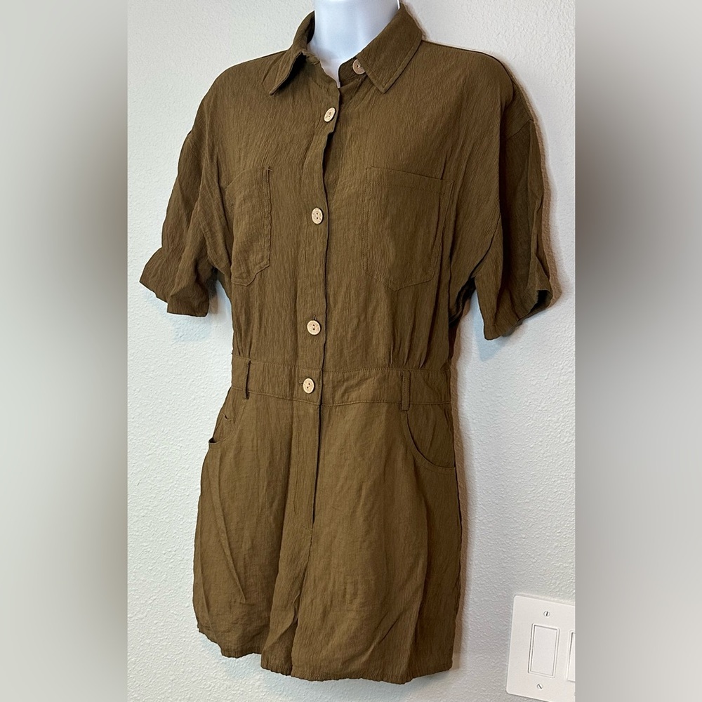 Zara Women’s Greenish Brown Romper Size XS